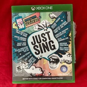 I am selling a Xbox one video game the game is just sing it is really fun